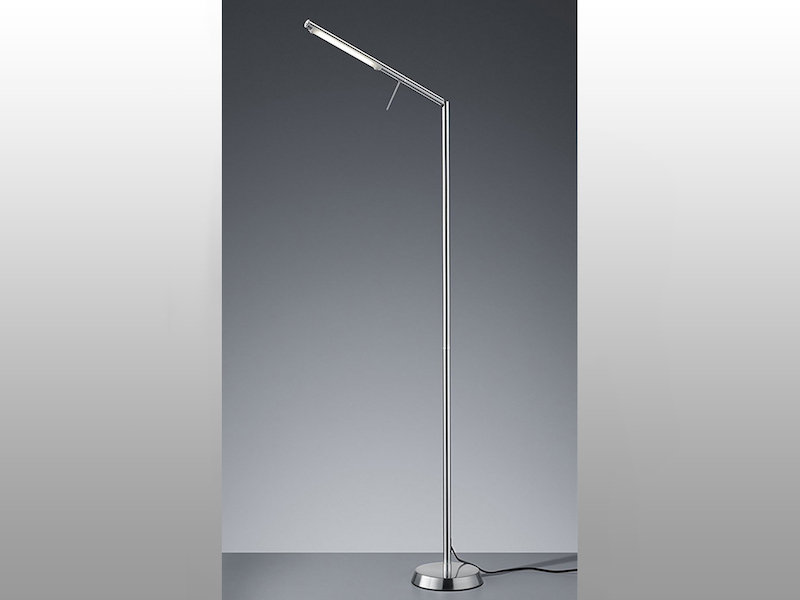 LED Stehleuchte FILIGRAN Silber matt mit Sensordimmer, 162cm hoch