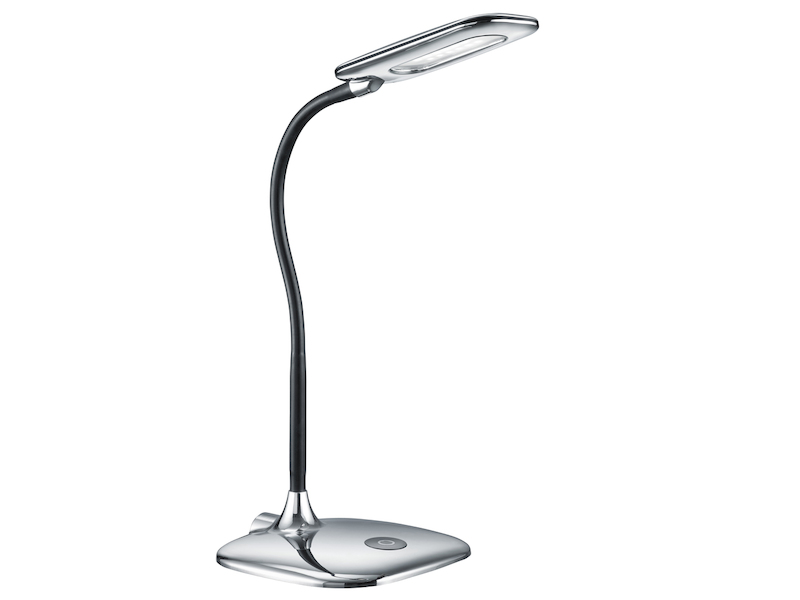 LED Schreibtischleuchte POLLY touch dimmbar, Silber Höhe 40cm