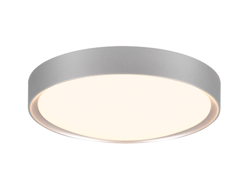 LED Bad Deckenleuchte CLARIMO in Grau, IP44 Ø 33cm