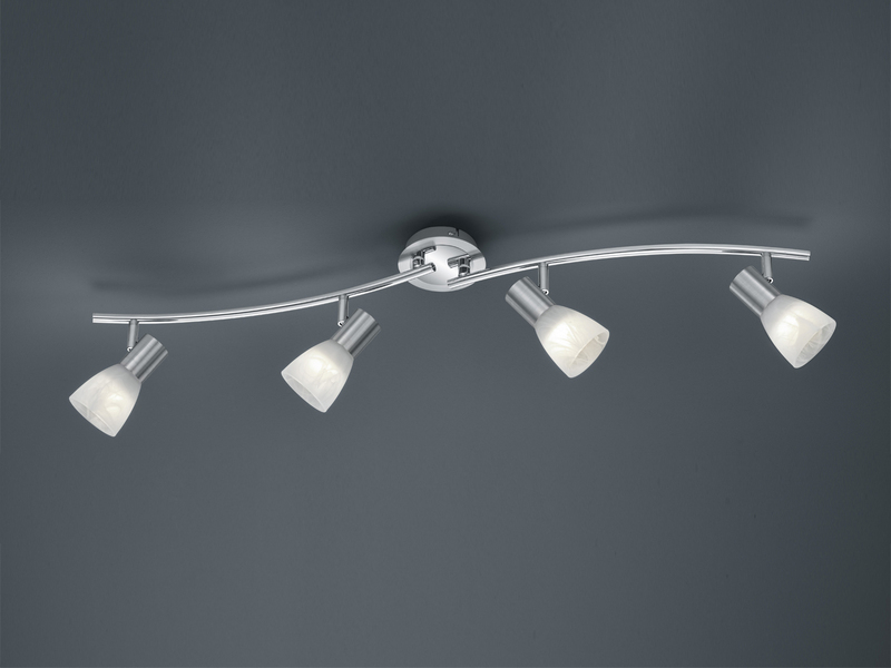 LED Silber Glaslampenschirme Deckenstrahler