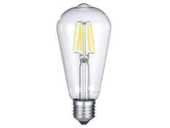 E27 Filament LED - 6 Watt, 600 Lumen, warmweiß, Ø6,4cm - nicht dimmbar