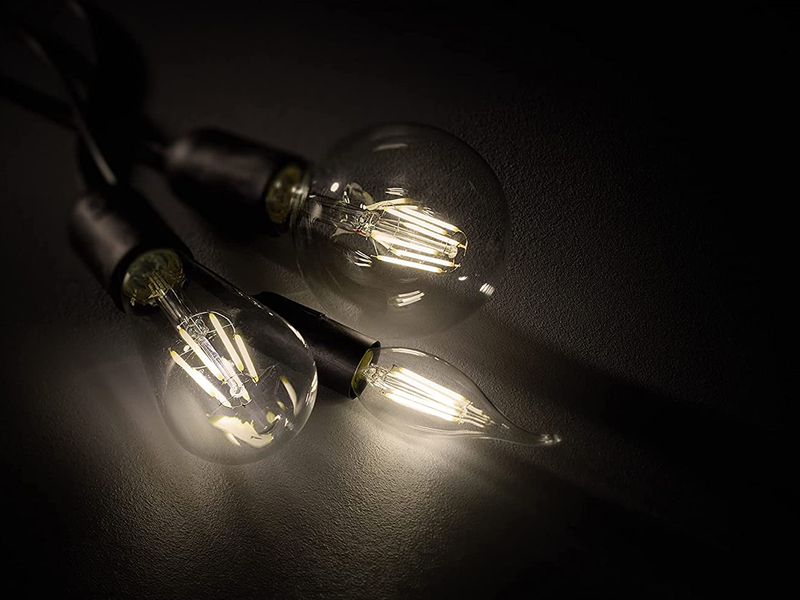 E27 Filament LED - 7 Watt, 806 Lumen Warmweiß, Ø 9cm - nicht dimmbar