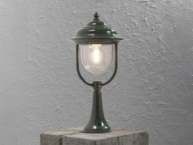 Sockelleuchte PARMA Außen Laterne im Landhausstil Grün, Höhe 54cm