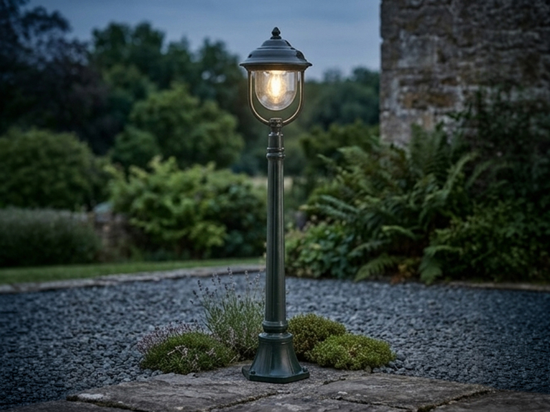 Wegeleuchte PARMA Gartenlaterne im Landhausstil, Grün Höhe 118cm