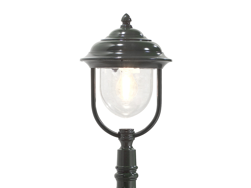 2er-Set grüne Wegeleuchten PARMA aus Aluminium, E27, IP43, H.: 118 cm