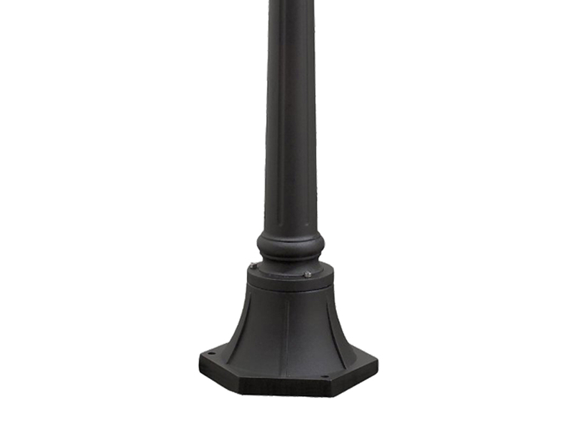Wegeleuchte PARMA Gartenlaterne im Landhausstil, Schwarz Höhe 118cm