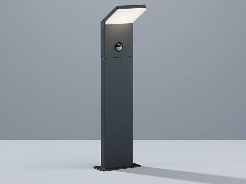 LED Pollerleuchte PEARL mit Bewegungsmelder, Anthrazit Höhe 50cm
