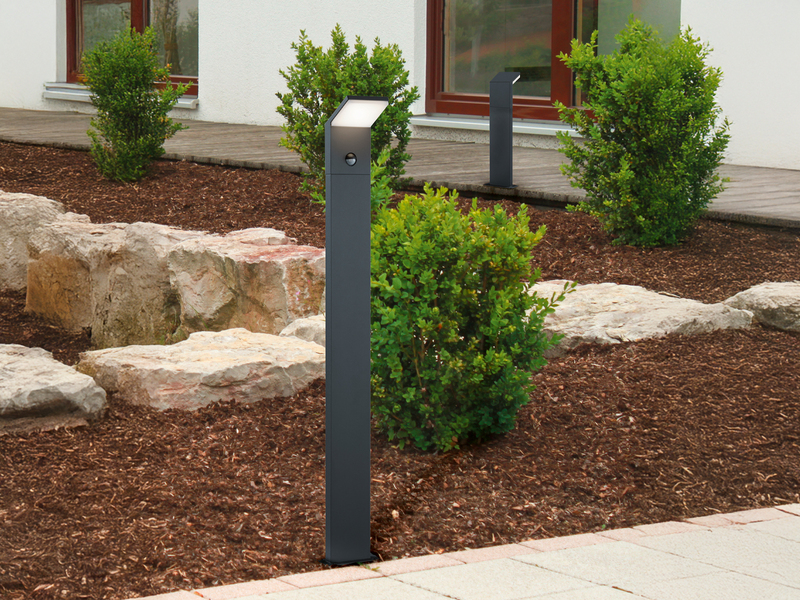 LED Wegeleuchte PEARL mit Bewegungsmelder, Anthrazit Höhe 100cm