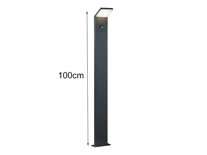 LED Wegeleuchte PEARL mit Bewegungsmelder, Anthrazit Höhe 100cm