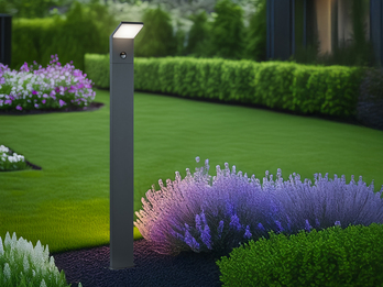 LED Wegeleuchte PEARL mit Bewegungsmelder, Anthrazit Höhe 100cm