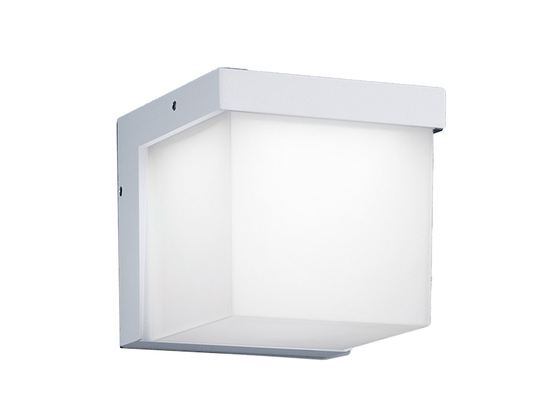 Moderne LED Außenwandlampe YANGTZE Weiß, 12x12 cm, IP54