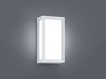 Moderne LED-Außenwandleuchte TIMOK, Weiß, IP54, Höhe 28,5cm