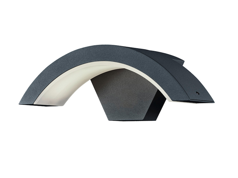 Moderne LED Außenwandleuchte HARLEM Downlight in Anthrazit IP54