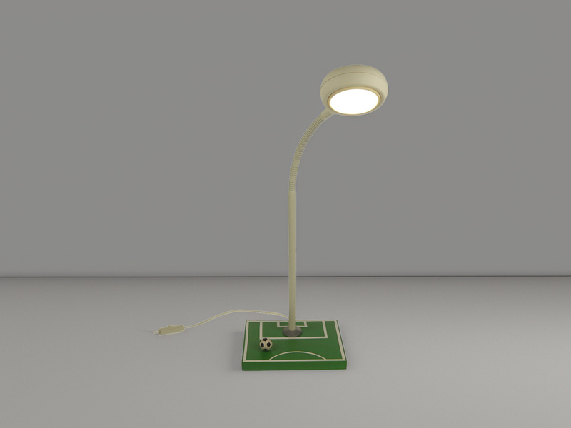 Kinder Schreibtischlampe FUSSBALLFELD mit Flexarm, Höhe 37cm