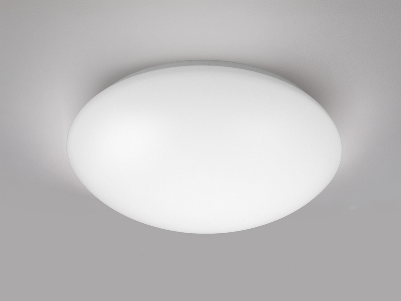 Deckenleuchte / Deckenschale rund, Kunststoff opalweiß, Ø 36 cm