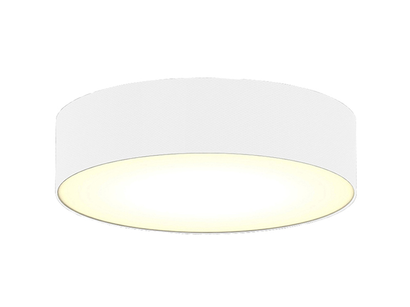 Deckenlampe CEILING DREAM, Stoff Weiß / Abdeckung satiniert, Ø 30cm