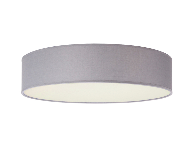 Deckenlampe CEILING DREAM, Stoff Grau / Abdeckung satiniert, Ø 40cm
