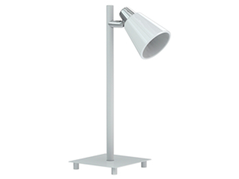Tischlampe in weiß/chrom schwenkbar ANTONIO MIRO, Höhe 15cm