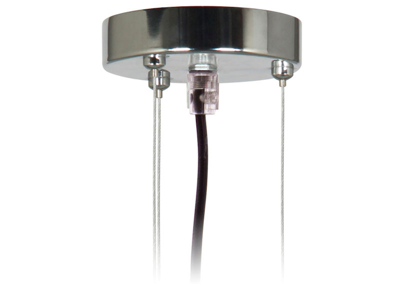 Hängelampe CEILING DREAM, Stoff Grau / Abdeckung satiniert, Ø 20cm