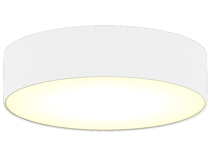 Hängelampe CEILING DREAM, Stoff Weiß / Abdeckung satiniert, Ø 40cm