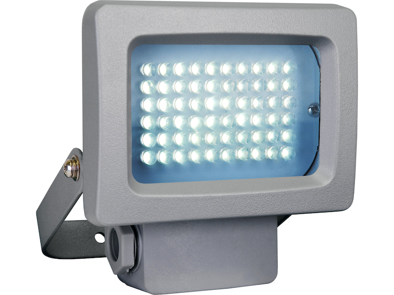 Mini Außenstrahler / Flutlichtstrahler, 3,6W LEDs, Metallgehäuse IP44, Kaltweiß