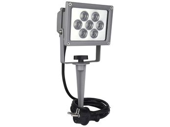 LED Scheinwerfer Strahler mit Erdspieß, IP44, Breite 20cm