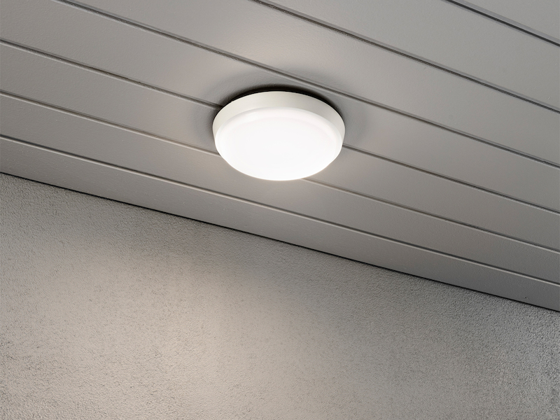 LED Wandleuchte / Deckenleuchte CESENA, Aluminium weiß, 10 Watt, 900 Lumen