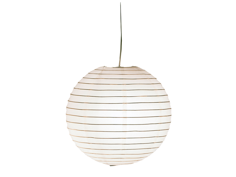 Pendelleuchte Japan-Kugel Papier Lampion weiß mit dimmbarer LED, Ø 40cm