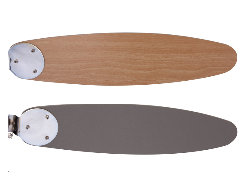 Deckenventilator AZURA mit Licht und Zugschalter leise, 2 Flügelfarben, Ø132cm
