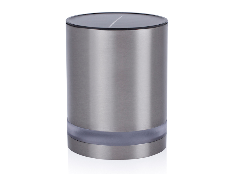 Solar Außenwandleuchte Edelstahl, Höhe ca. 12 cm, Dämmerungssensor