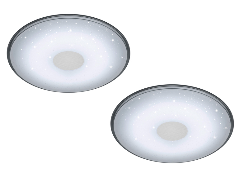 2er SET LED Deckenleuchten mit Fernbedienung, dimmbar Ø 42cm