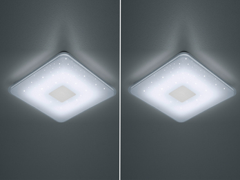 LED Deckenleuchte SAMURAI im 2er Set, Fernbedienung, dimmbar, Sternlichteffekt