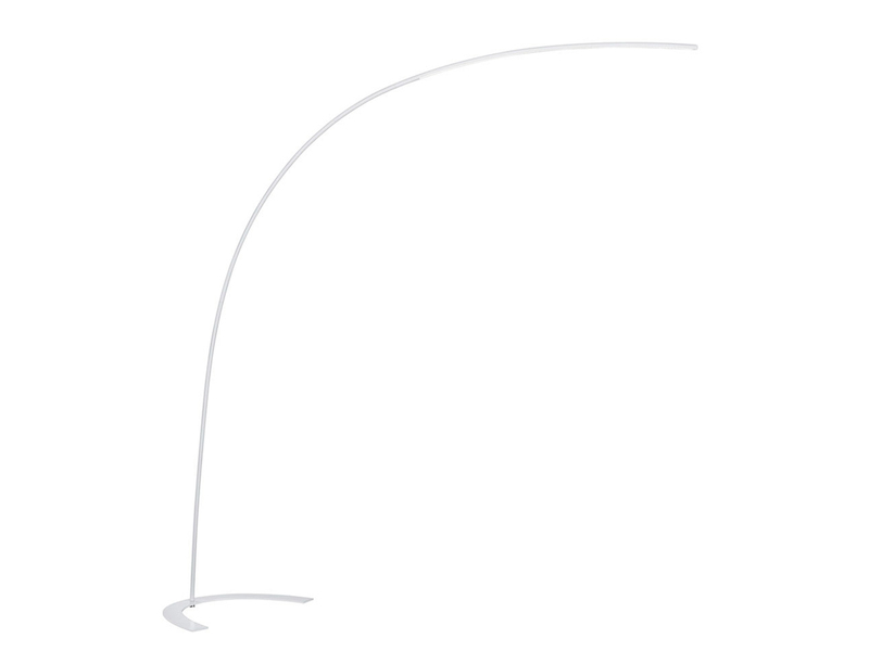 LED Bogenlampe SHANGHAI modern, 200cm Ausladung, stufenlos dimmbar in Weiß