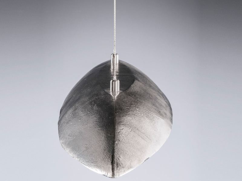LED Pendelleuchte COLMAR Silber Antik höhenverstellbar & dimmbar 105cm lang