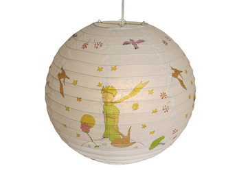 Kinder Papierlampe DER KLEINE PRINZ Lampenschirm Pendelleuchte mit Aufhängung