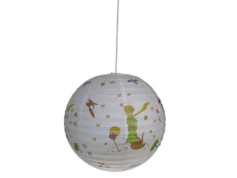 LED dimmbar Lampe für Jungen FUSSBALL Kinder Deckenleuchte Lampion Papierschirm 