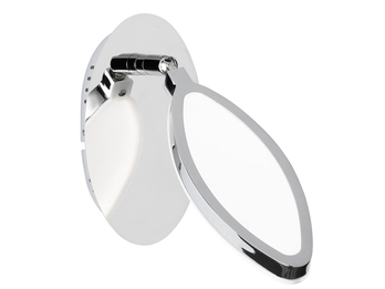 LED Wandleuchte CHARLIZE Chrom mit Schalter, schwenkbar, Breite 15,5cm