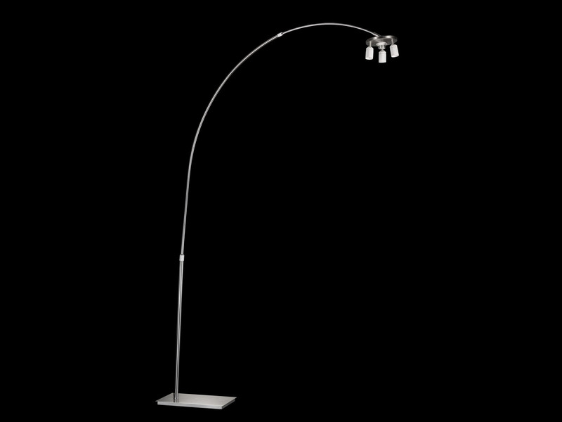 MODULAR Serie: Bogenleuchte 3-flammig höhenverstellbar & dimmbar, Höhe 183cm