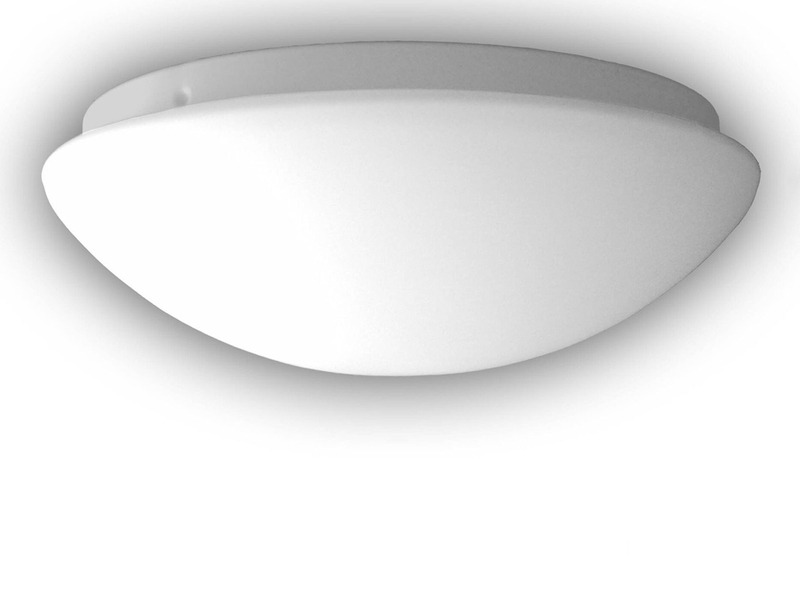 Klassische Deckenschale mit Glas Lampenschirm Opalglas, Ø 30cm