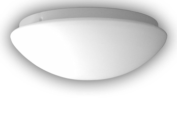 LED Deckenleuchte rund Opalglas matt, Nurglasleuchte, Ø 30cm