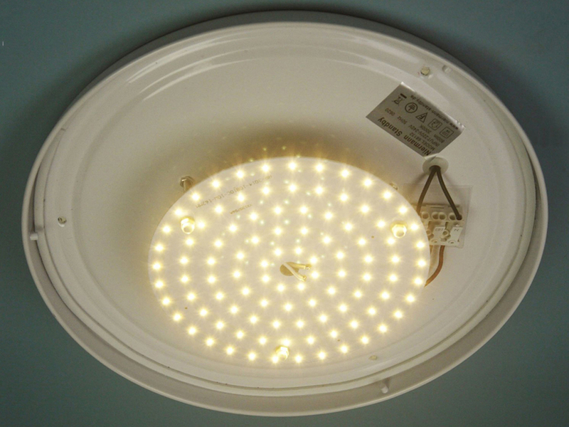 LED Deckenleuchte rund Opalglas matt, Nurglasleuchte, Ø 35cm