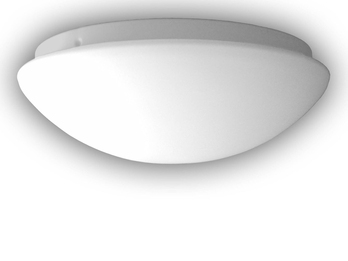 LED Deckenleuchte rund Opalglas matt, Nurglasleuchte, Ø 40cm