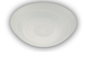 Deckenleuchte / Deckenschale rund, Glas Alabaster, Ø 25cm