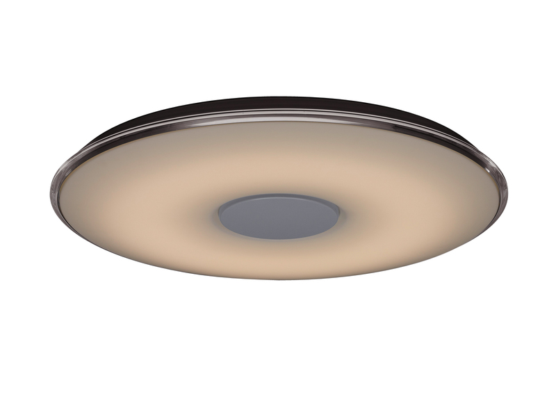 Große LED Deckenleuchte TOKYO flach mit Fernbedienung dimmbar, Ø60cm