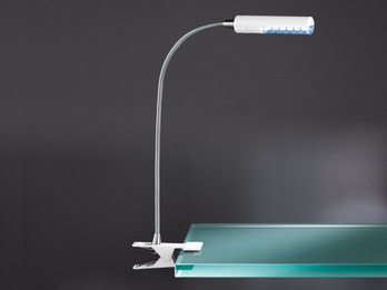 Moderner LED Klemmspot FLEX in weiß, 12-flammig, höhe 40 cm