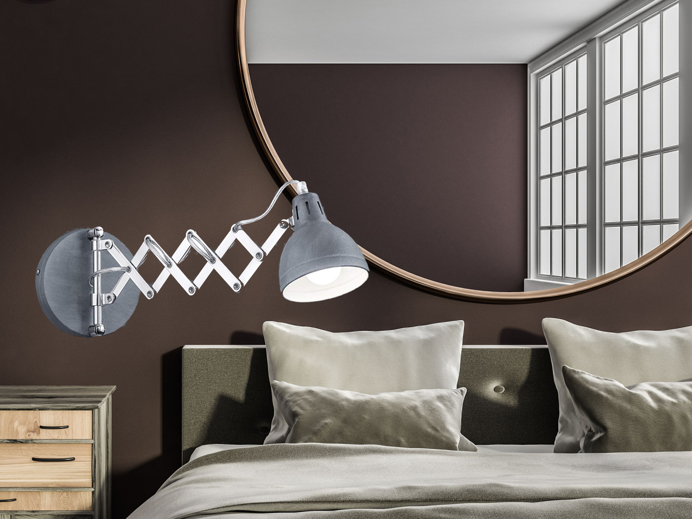 Miniaturansicht 7  - Wandlampen schwenkbare Leselampen mit Lesearm ausziehbar fürs Schlafzimmer Bett