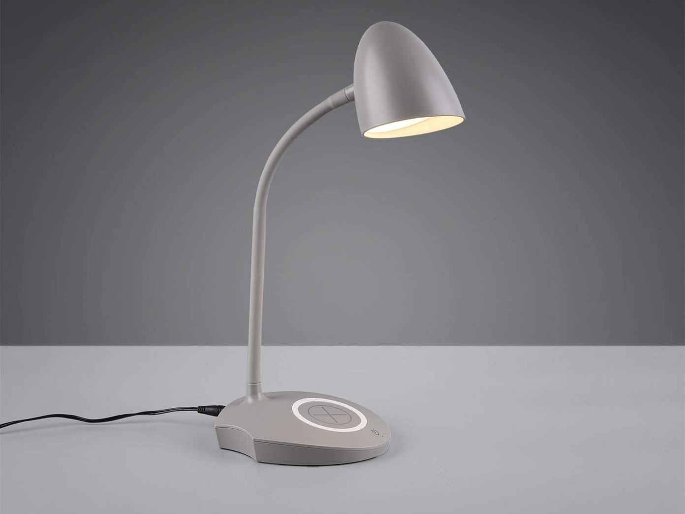 LED Schreibtischleuchten RETRO Design Tischlampen mit qi induktiver Ladestation - Bild 10 von 11