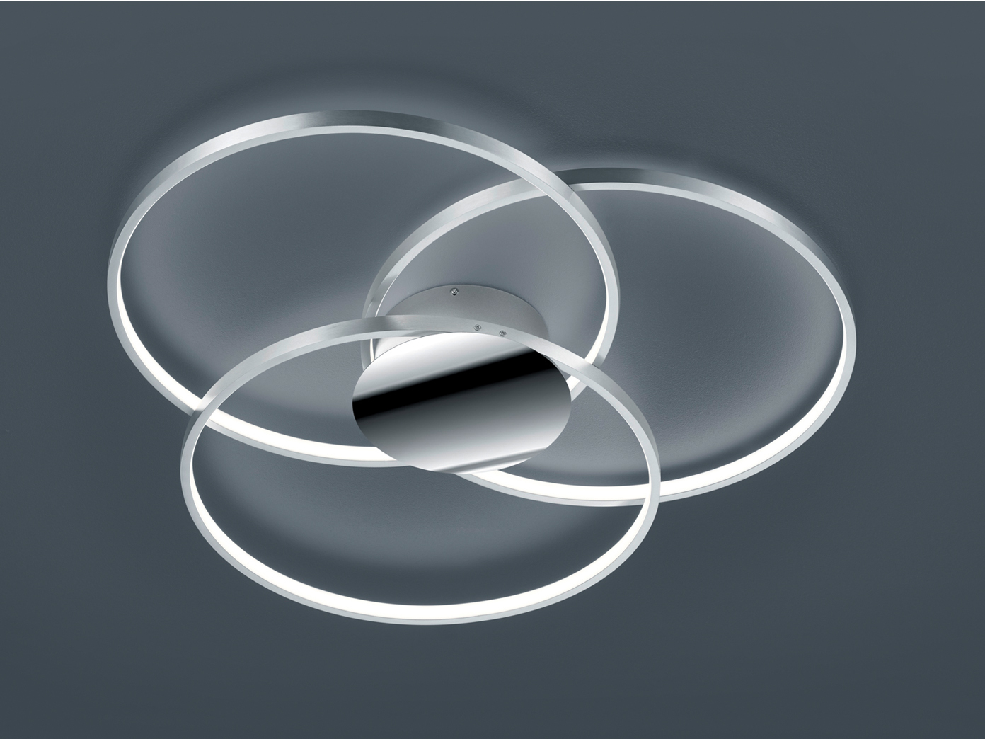 Stylishe große LED Wandlampen Deckenlampen Ringleuchten für offene ...