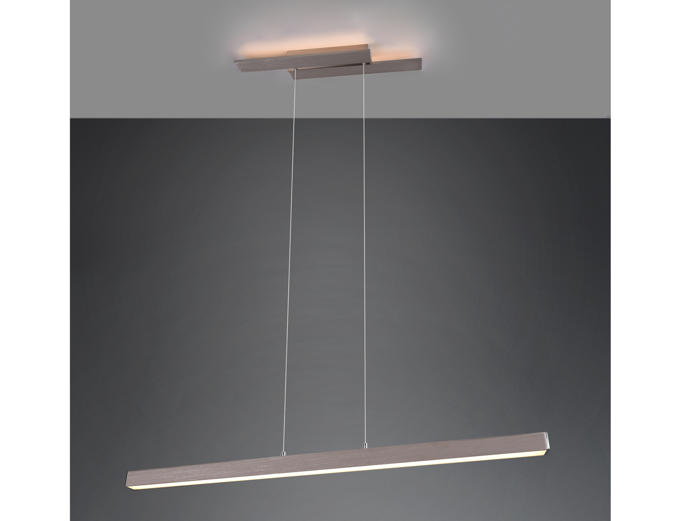 Schmale LED Balkenpendelleuchten dimmbar Esszimmerleuchten hängend über Esstisch - Bild 10 von 11