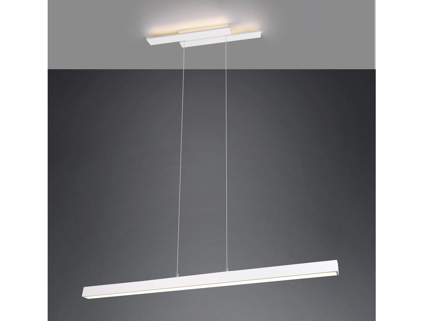 Schmale LED Balkenpendelleuchten dimmbar Esszimmerleuchten hängend über Esstisch - Bild 11 von 11